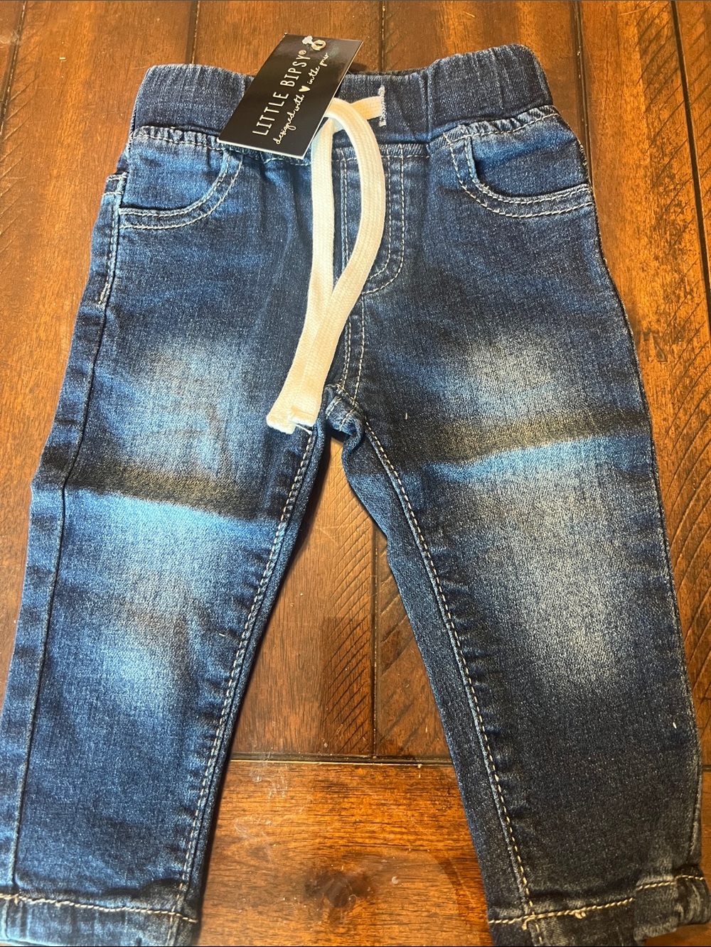 Little Bipsy Dark Blue Jogger Jeans for Kids